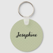 Hongaarse Vizsla en kleurrijke zomerbloemen groen Sleutelhanger (Achterkant)