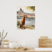 Hongaarse Vizsla - Hond Art Print (Keuken)