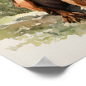 Hongaarse Vizsla - Hond Art Print (Hoek)