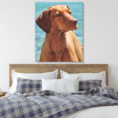 Hongaarse Vizsla-hond Canvas Afdruk (Insitu (Slaapkamer))