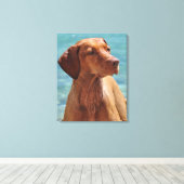 Hongaarse Vizsla-hond Canvas Afdruk (Insitu (Houten vloer))