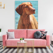 Hongaarse Vizsla-hond Canvas Afdruk (Insitu (Woonkamer))