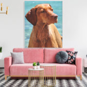 Hongaarse Vizsla-hond Canvas Afdruk (Insitu (Woonkamer))