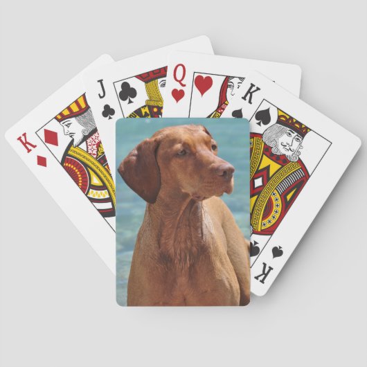 Hongaarse Vizsla-hond Pokerkaarten (Achterkant)