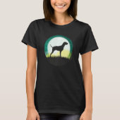 Hongaarse Vizsla Hond Retro 17 T-shirt (Voorkant)