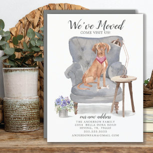 Hongaarse Vizsla-hond   Verhuisbericht Aankondiging