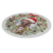 Hongaarse Vizsla kerstkrans Snijplank (Hoek)