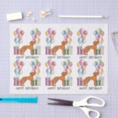 Hongaarse Vizsla Kleurrijke Pastel Gelukkige Verja Tissuepapier (Craft)