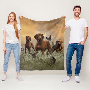 Hongaarse Vizsla Kunst    Fleece Deken