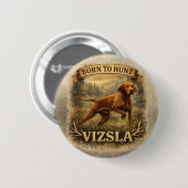 Hongaarse Vizsla Kunst    Ronde Button 5,7 Cm (Voorkant /achterkant)