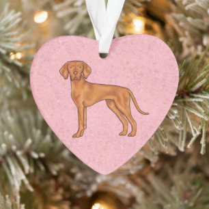 Hongaarse Vizsla Pointer Hond Mooie Cartoon Hond R Ornament