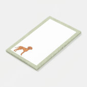 Hongaarse Vizsla Pointer Honden Cartoon Illustrati Post-it® Notes (Schuin)
