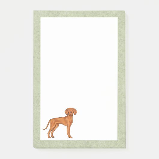 Hongaarse Vizsla Pointer Honden Cartoon Illustrati Post-it® Notes (Voorkant)