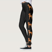 Hongaarse Vizsla Pointer Schattige Cartoon Honden Leggings (Links)