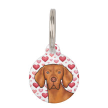 Hongaarse Vizsla Rode Harten Patroon Hond Liefde R