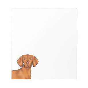 Hongaarse Vizsla Schattige Cartoon Pointer Hondenk Notitieblok
