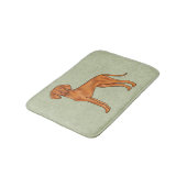 Hongaarse Vizsla Schattige Pointer Hond Staand Gro Badmat (Gekanteld)