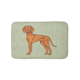 Hongaarse Vizsla Schattige Pointer Hond Staand Gro Badmat