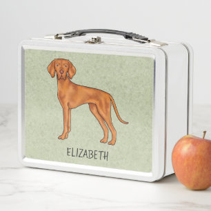 Hongaarse Vizsla Schattige Pointerhond Met Naam Gr