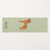 Hongaarse Vizsla Schattige Pointerhond Met Naam Gr Yogamat (Voorkant (horizontaal))