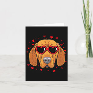 Hongaarse Vizsla Valentijnshart Schattige hondenli Kaart
