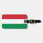 Hongaarse vlag bagagelabel (Voorkant horizontaal)