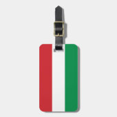 Hongaarse vlag bagagelabel (Voorkant verticaal)