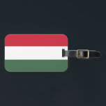 Hongaarse vlag bagagelabel<br><div class="desc">Hongaarse vlag</div>