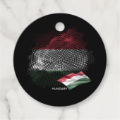 Hongaarse vlag bedankjes labels (Voorkant)