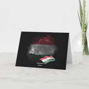 Hongaarse vlag bedankkaart