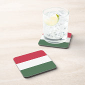 Hongaarse vlag bier onderzetter (Rechterzijde)