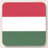 Hongaarse vlag bier onderzetter (Voorkant)