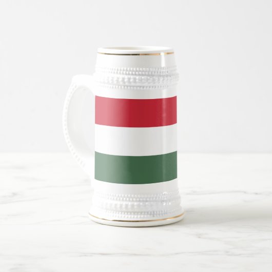 Hongaarse vlag bierpul (Voorkant links)