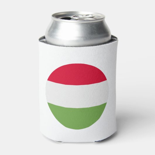 Hongaarse vlag blikjeskoeler (Blikje Voorkant)