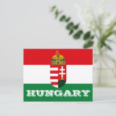 Hongaarse vlag briefkaart (Staand voorkant)