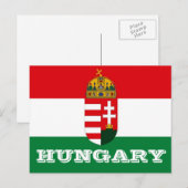 Hongaarse vlag briefkaart (Voorkant / Achterkant)