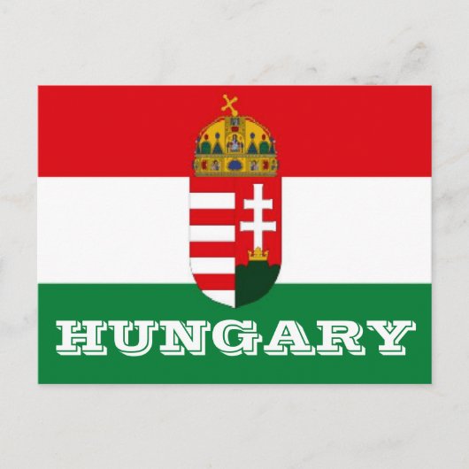 Hongaarse vlag briefkaart (Voorkant)