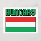 Hongaarse vlag briefkaart (Voorkant)