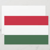 Hongaarse vlag briefpapier (Voorkant / Achterkant)