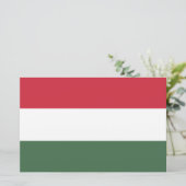 Hongaarse vlag briefpapier (Staand voorkant)