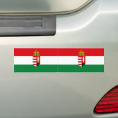 Hongaarse vlag bumper sticker (Op auto)