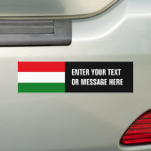 Hongaarse vlag bumpersticker (Op auto)