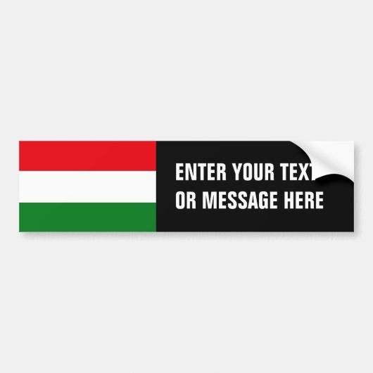 Hongaarse vlag bumpersticker (Voorkant)