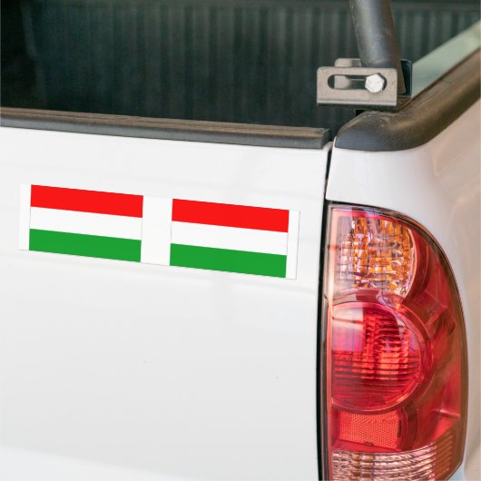 Hongaarse vlag bumpersticker (Op Truck)