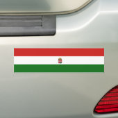 Hongaarse vlag bumpersticker (Op auto)