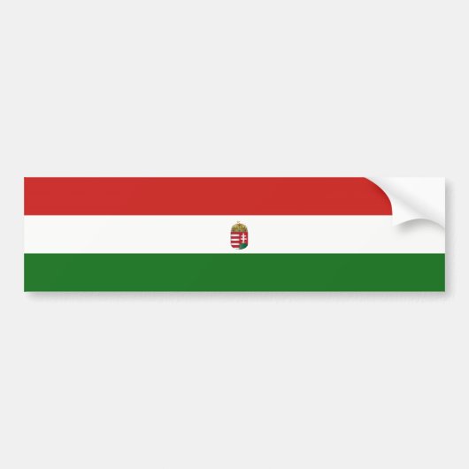 Hongaarse vlag bumpersticker (Voorkant)