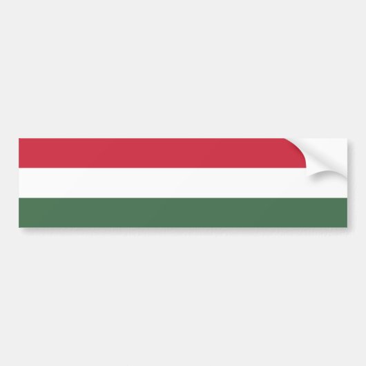 Hongaarse vlag bumpersticker (Voorkant)