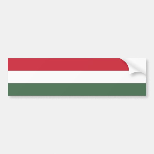 Hongaarse vlag bumpersticker (Voorkant)