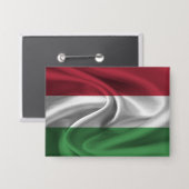 Hongaarse vlag Button (Voorkant / Achterkant)