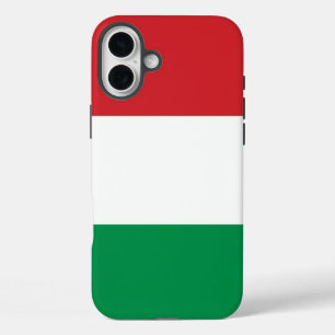 Hongaarse vlag iPhone 16 plus hoesje